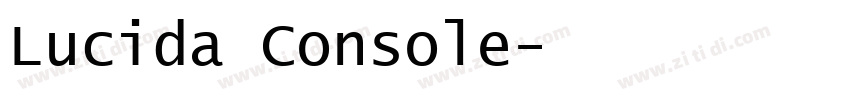 Lucida Console字体转换